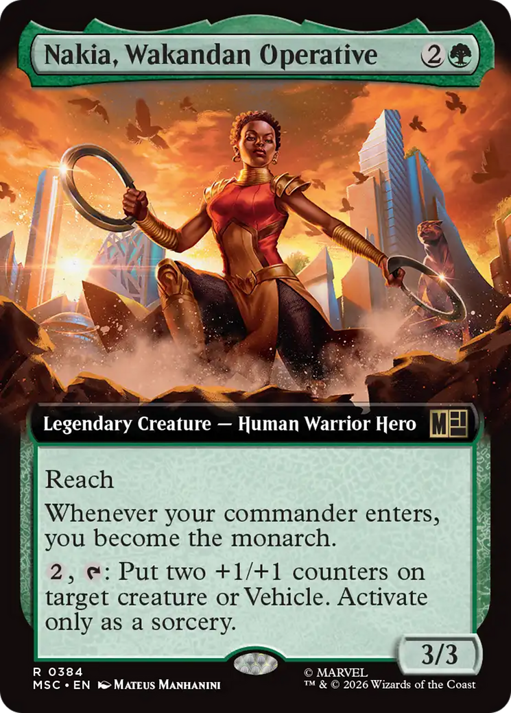 Nakia, Wakandan Operative (Extended Art) [Marvel Super Heroes Commander] | Exor Games New Glasgow