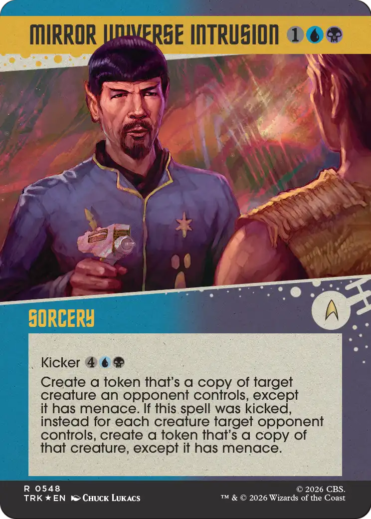 Mirror Universe Intrusion (Showcase) (Surge Foil) [Star Trek] | Exor Games New Glasgow