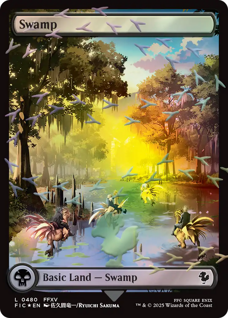 Swamp (Chocobo Track Foil) [FINAL FANTASY Commander] | Exor Games New Glasgow