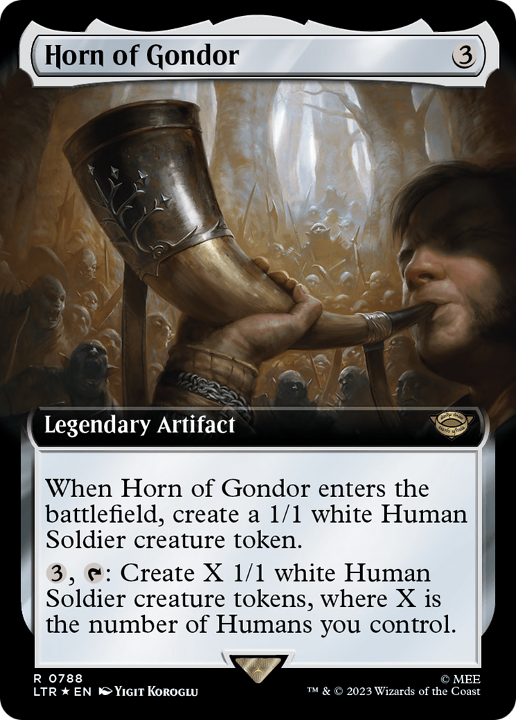 Horn of Gondor (Extended Art) (Surge Foil) [The Lord of the Rings: Tales of Middle-Earth] | Exor Games New Glasgow