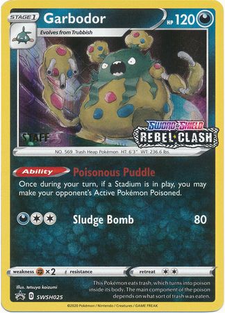 Garbodor (SWSH025) (Staff Prerelease Promo) [Sword & Shield: Black Star Promos] | Exor Games New Glasgow