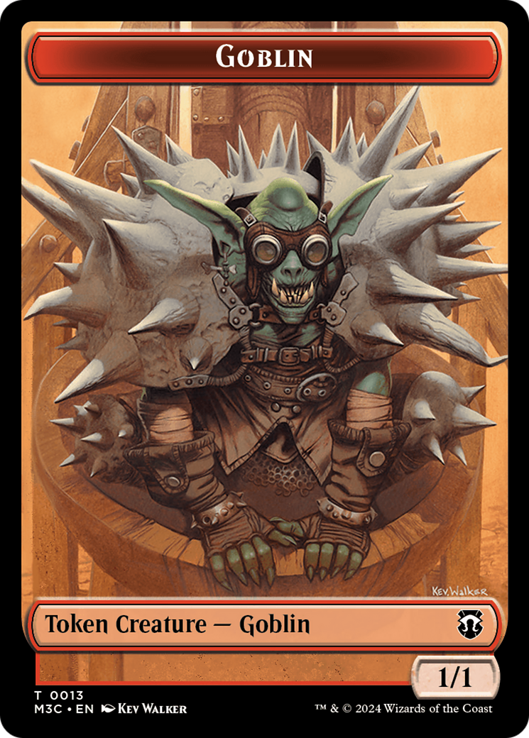 Tarmogoyf // Goblin Double-Sided Token [Modern Horizons 3 Commander Tokens] | Exor Games New Glasgow