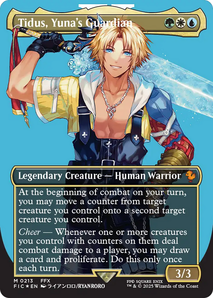 Tidus, Yuna's Guardian (Borderless) (Surge Foil) [FINAL FANTASY Commander] | Exor Games New Glasgow