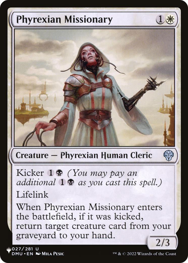 Phyrexian Missionary [The List Reprints] | Exor Games New Glasgow