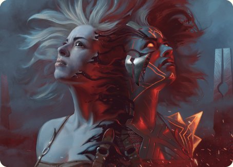 Thrill of Possibility Art Card [Phyrexia: All Will Be One Art Series] | Exor Games New Glasgow