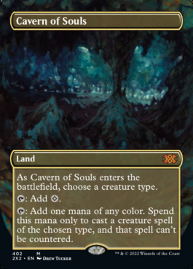 Cavern of Souls (Borderless Alternate Art) [Double Masters 2022] | Exor Games New Glasgow