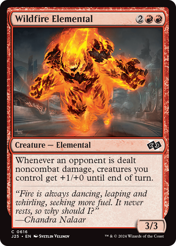 Wildfire Elemental [Foundations Jumpstart] | Exor Games New Glasgow