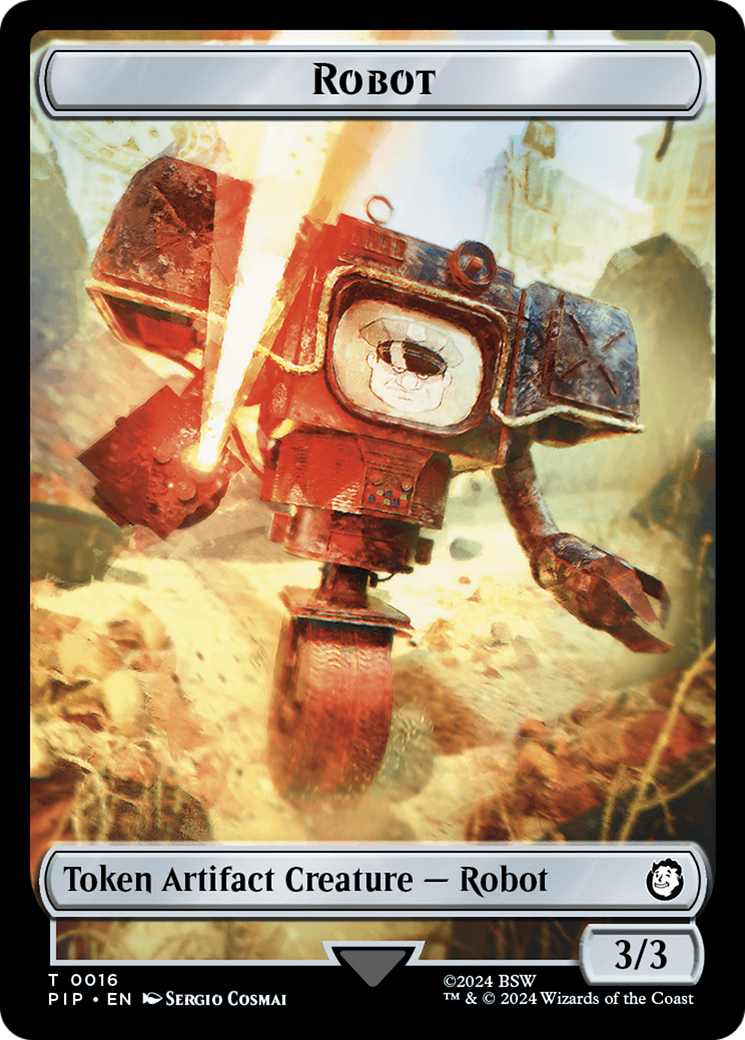 Radiation // Robot Double-Sided Token [Fallout Tokens] | Exor Games New Glasgow