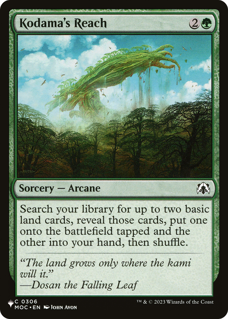 Kodama's Reach (MOC) [The List] | Exor Games New Glasgow
