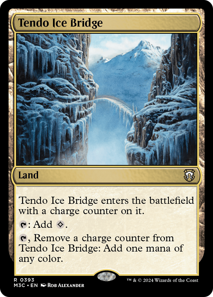 Tendo Ice Bridge (Ripple Foil) [Modern Horizons 3 Commander] | Exor Games New Glasgow