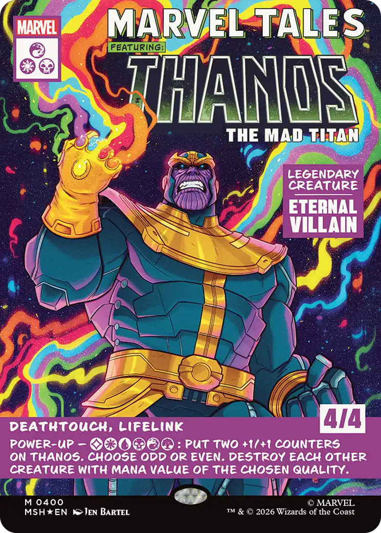 Thanos, The Mad Titan (Borderless) (0400) [Marvel Super Heroes] | Exor Games New Glasgow