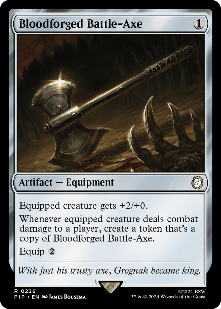 Bloodforged Battle-Axe [Fallout] | Exor Games New Glasgow