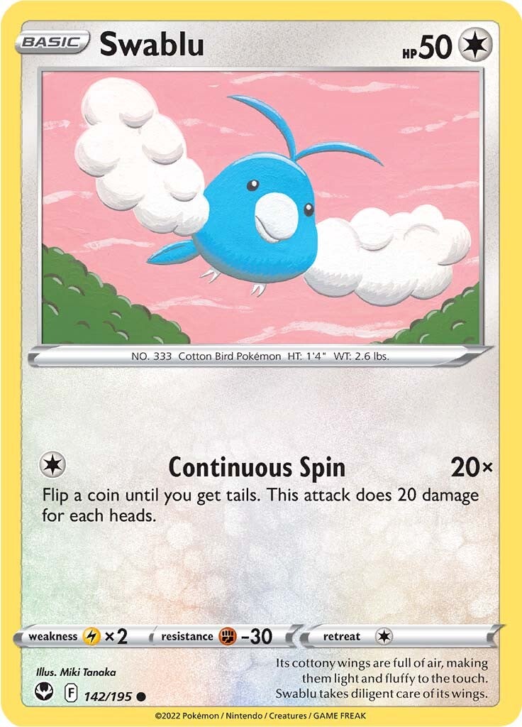 Swablu (142/195) [Sword & Shield: Silver Tempest] | Exor Games New Glasgow