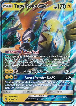 Tapu Koko GX (47/145) (Jumbo Card) [Sun & Moon: Guardians Rising] | Exor Games New Glasgow