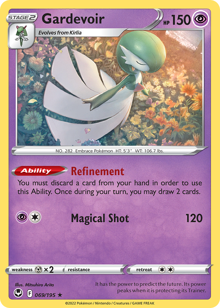 Gardevoir (069/195) (Theme Deck Exclusive) [Sword & Shield: Silver Tempest] | Exor Games New Glasgow