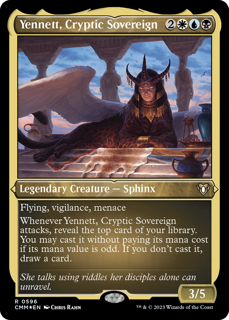 Yennett, Cryptic Sovereign (Foil Etched) [Commander Masters] | Exor Games New Glasgow