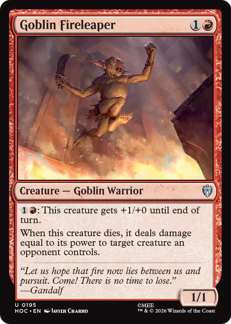 Goblin Fireleaper [The Hobbit: Eternal-Legal] | Exor Games New Glasgow