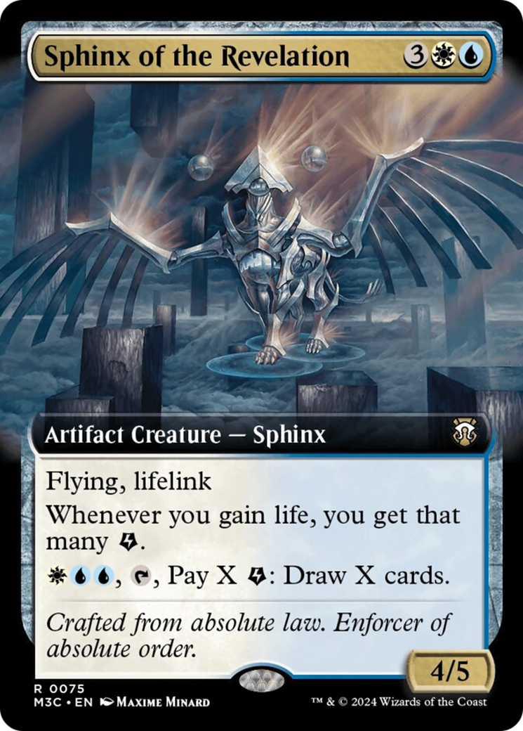 Sphinx of the Revelation (Extended Art) (Ripple Foil) [Modern Horizons 3 Commander] | Exor Games New Glasgow