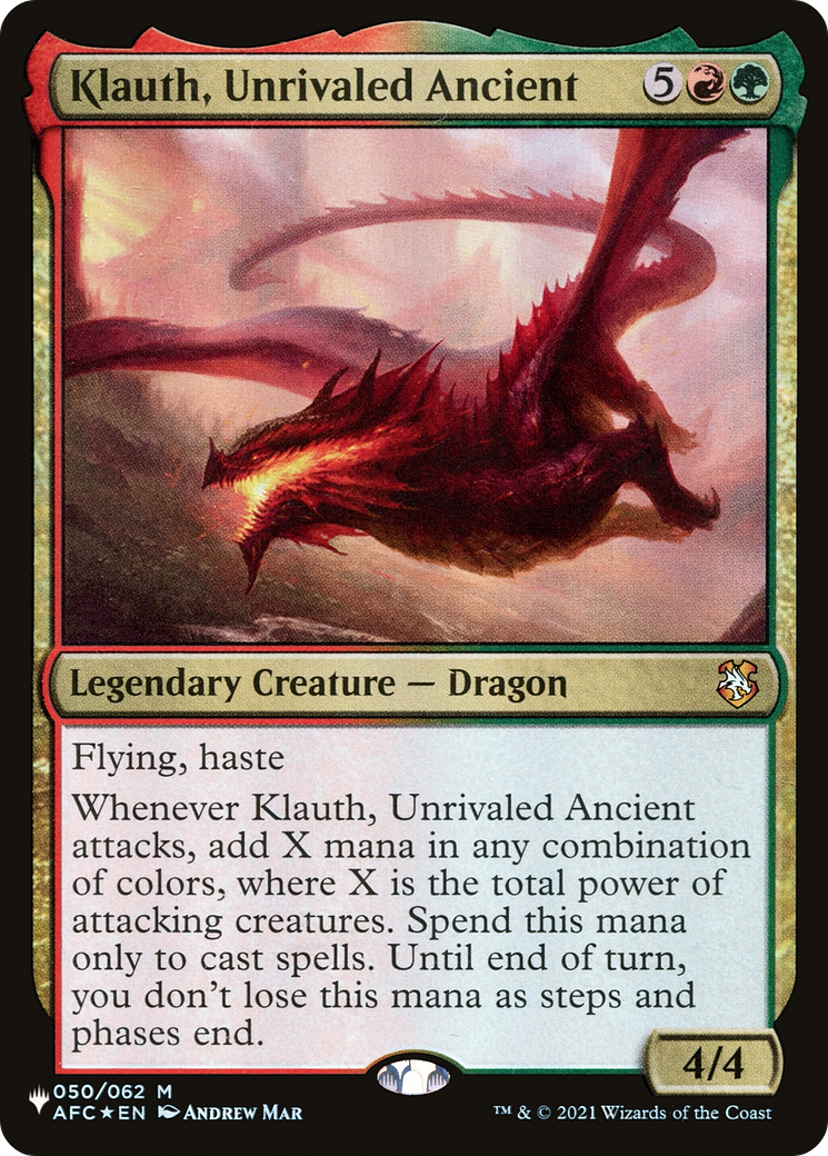 Klauth, Unrivaled Ancient [The List Reprints] | Exor Games New Glasgow