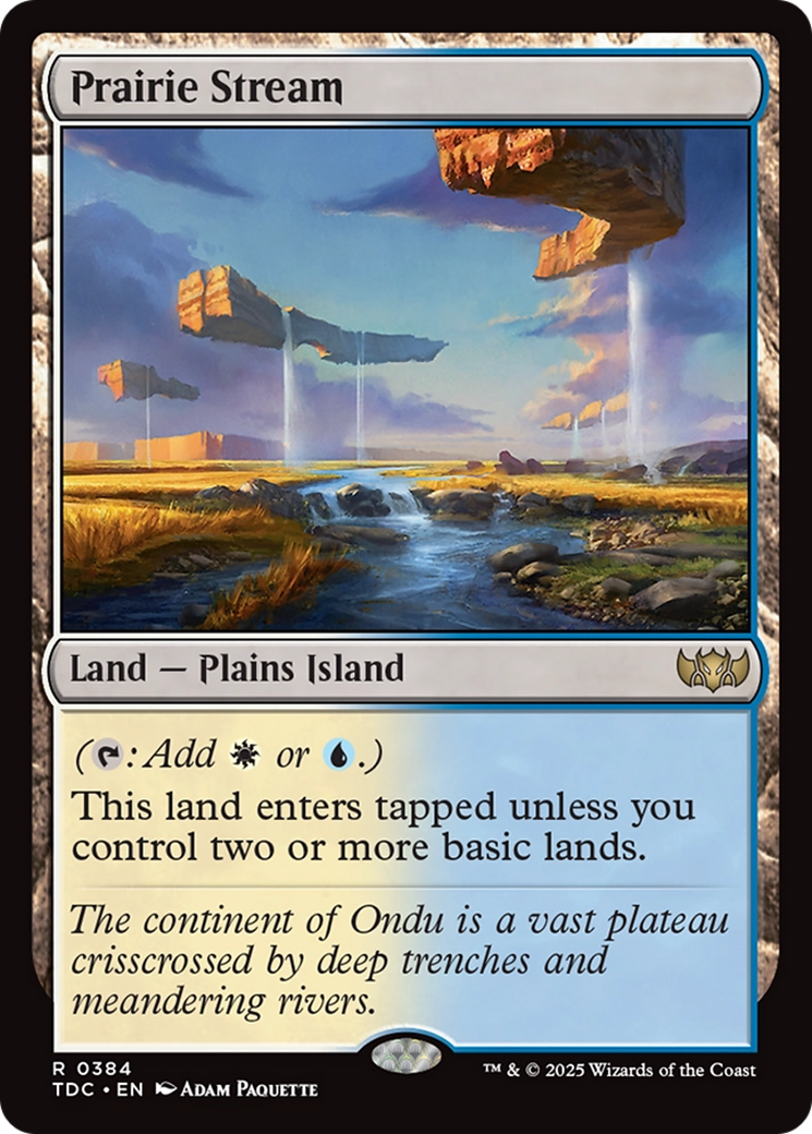 Prairie Stream [Tarkir: Dragonstorm Commander] | Exor Games New Glasgow