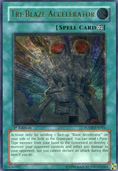 Tri-Blaze Accelerator [FOTB-EN041] Ultimate Rare | Exor Games New Glasgow