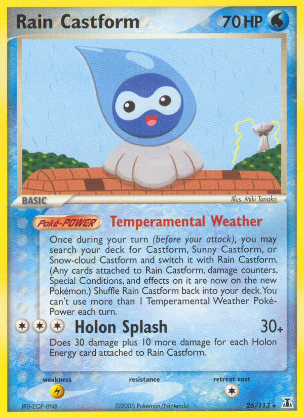 Rain Castform (26/113) [EX: Delta Species] | Exor Games New Glasgow