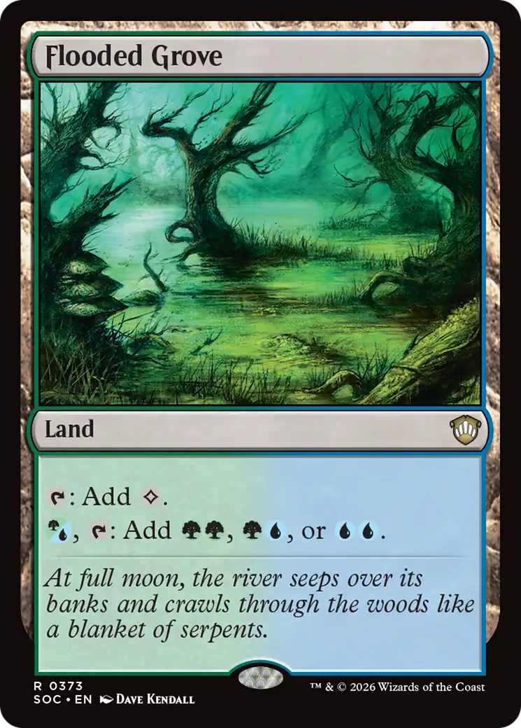 Flooded Grove [Secrets of Strixhaven Commander] | Exor Games New Glasgow