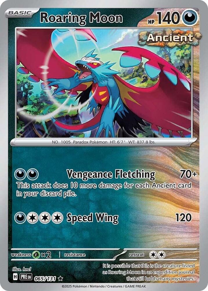 Roaring Moon (065/131) [Scarlet & Violet: Prismatic Evolutions] | Exor Games New Glasgow
