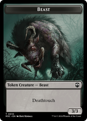 Beast (0010) // Shapeshifter (0008) Double-Sided Token [Modern Horizons 3 Commander Tokens] | Exor Games New Glasgow