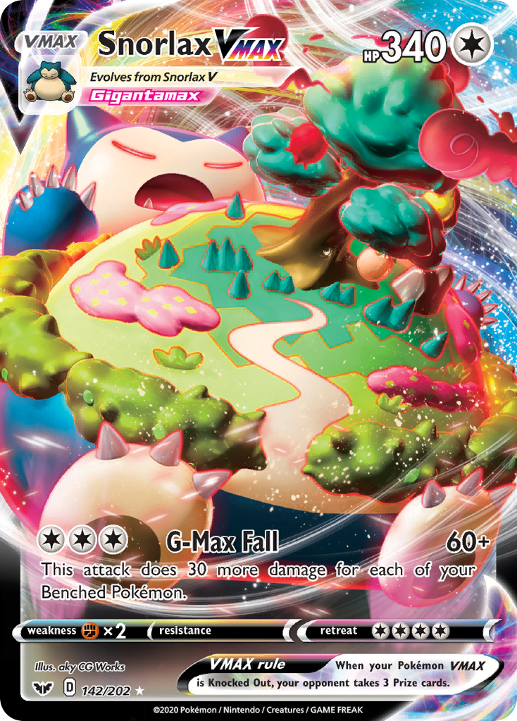 Snorlax VMAX (142/202) [Sword & Shield: Base Set] | Exor Games New Glasgow