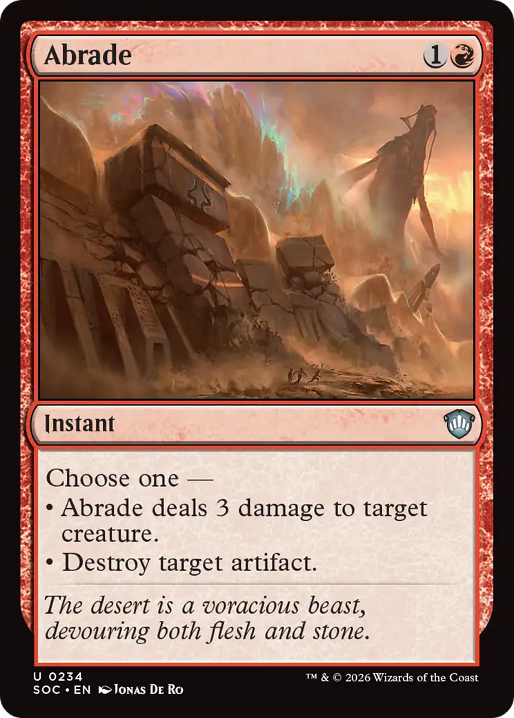 Abrade [Secrets of Strixhaven Commander] | Exor Games New Glasgow