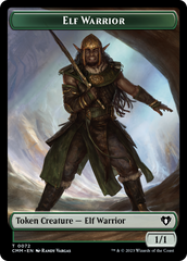 Elf Warrior // Cleric Double-Sided Token [Commander Masters Tokens] | Exor Games New Glasgow