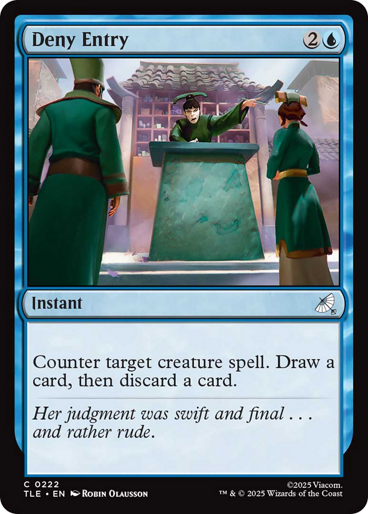 Deny Entry [Avatar: The Last Airbender: Eternal-Legal] | Exor Games New Glasgow
