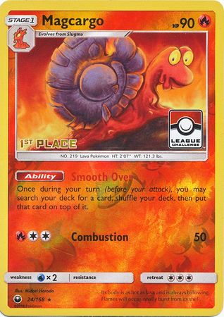 Magcargo (24/168) (League Promo 1st Place) [Sun & Moon: Celestial Storm] | Exor Games New Glasgow