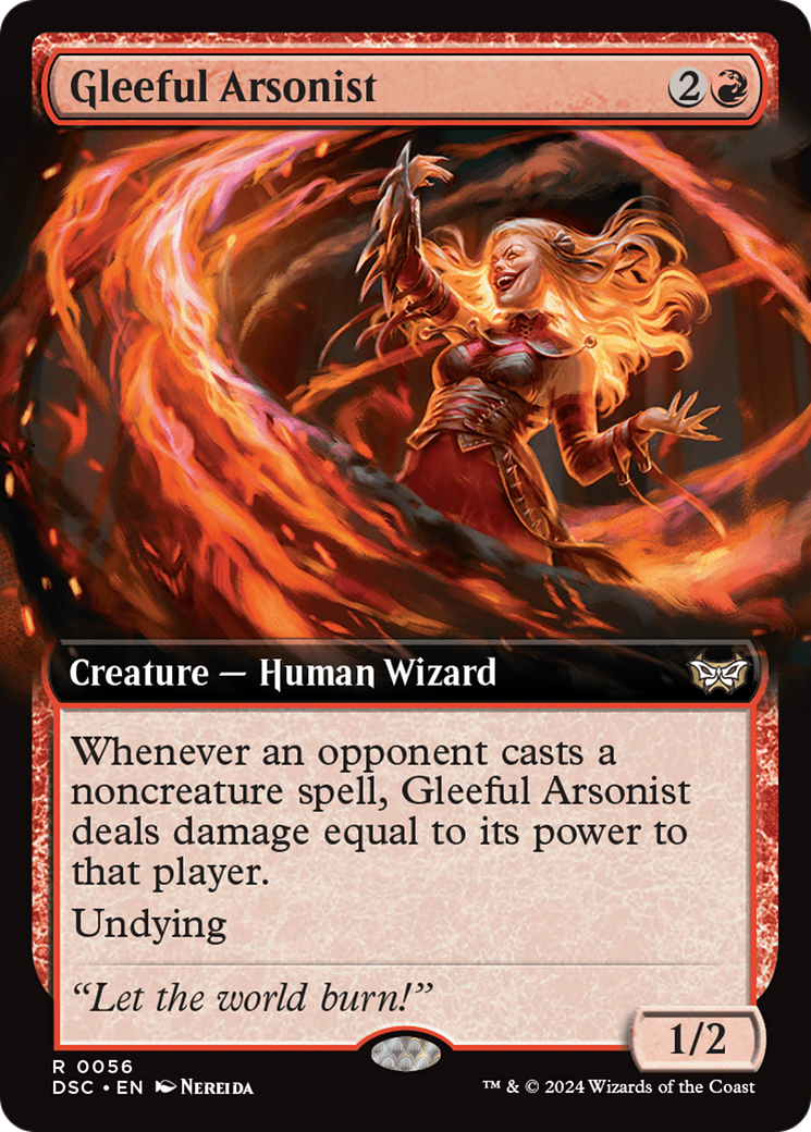 Gleeful Arsonist (Extended Art) [Duskmourn: House of Horror Commander] | Exor Games New Glasgow