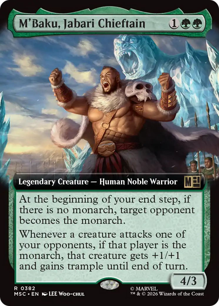 M'Baku, Jabari Chieftain (Extended Art) [Marvel Super Heroes Commander] | Exor Games New Glasgow