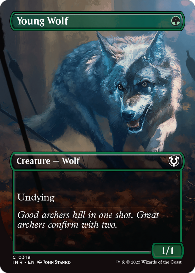 Young Wolf (Borderless) [Innistrad Remastered] | Exor Games New Glasgow