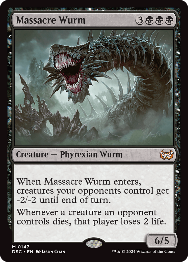 Massacre Wurm [Duskmourn: House of Horror Commander] | Exor Games New Glasgow