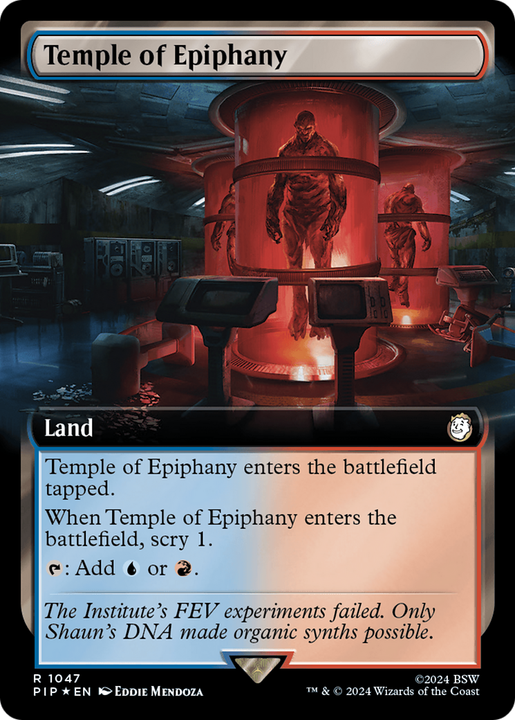 Temple of Epiphany (Extended Art) (Surge Foil) [Fallout] | Exor Games New Glasgow