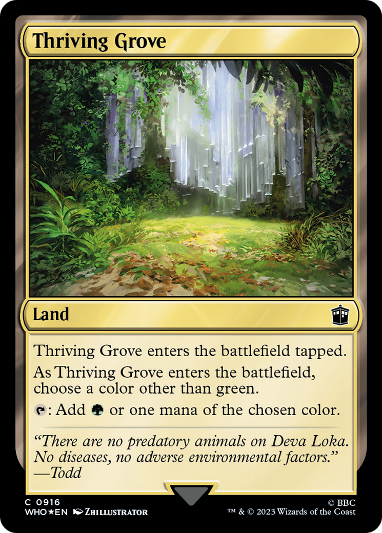 Thriving Grove (Surge Foil) [Doctor Who] | Exor Games New Glasgow