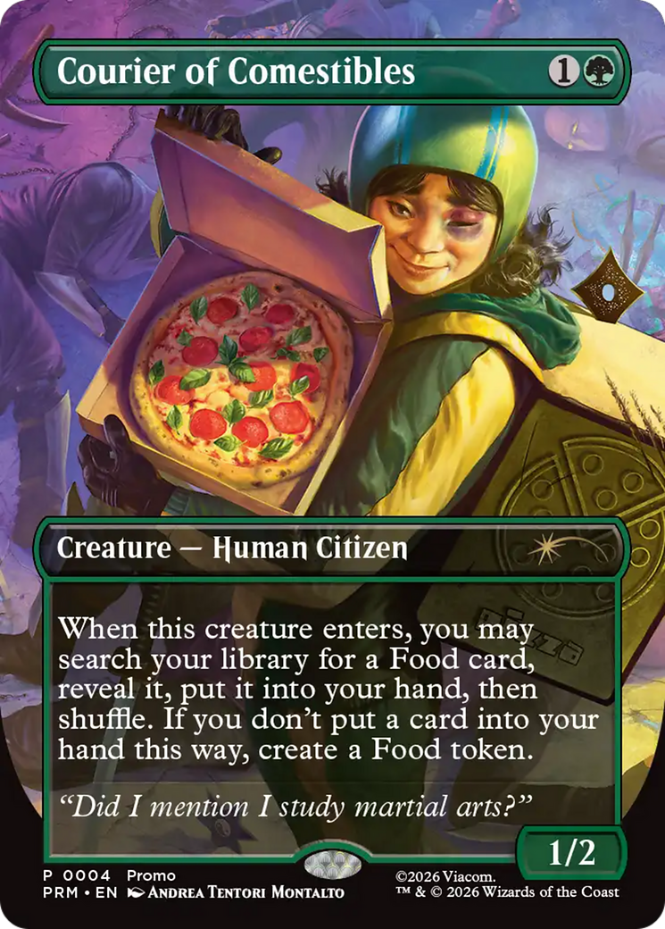 Courier of Comestibles (Borderless) [Wizards Play Network 2026] | Exor Games New Glasgow