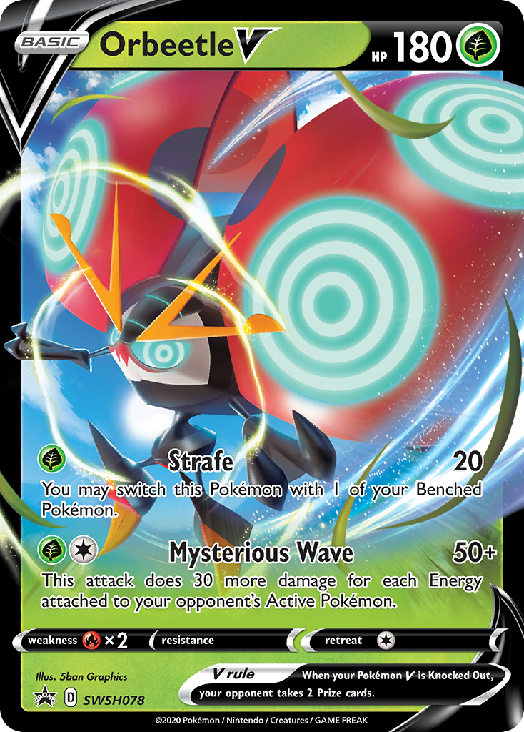 Orbeetle V (SWSH078) (Jumbo Card) [Sword & Shield: Black Star Promos] | Exor Games New Glasgow