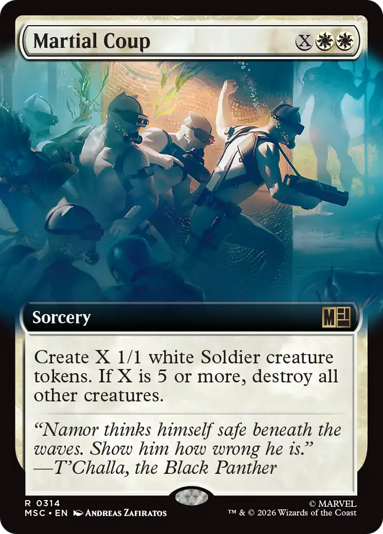 Martial Coup (Extended Art) [Marvel Super Heroes Commander] | Exor Games New Glasgow