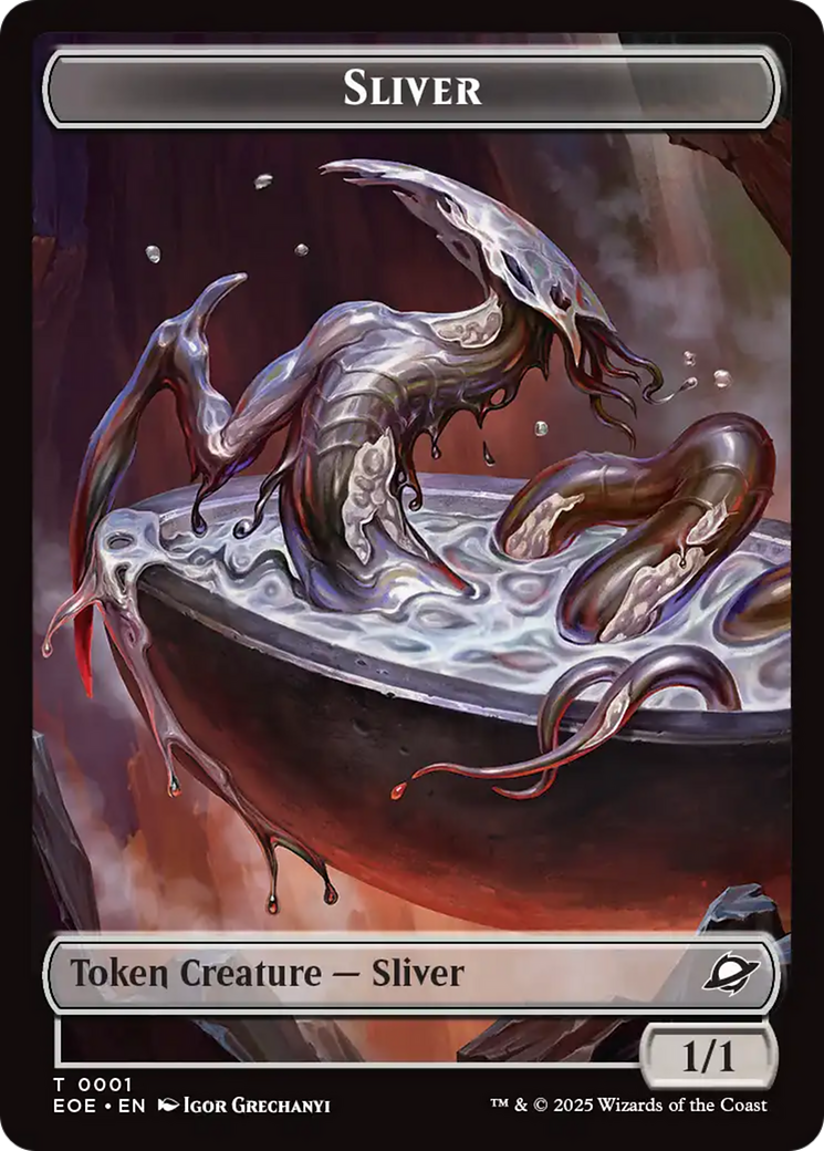 Robot // Sliver Double-Sided Token [Edge of Eternities Tokens] | Exor Games New Glasgow