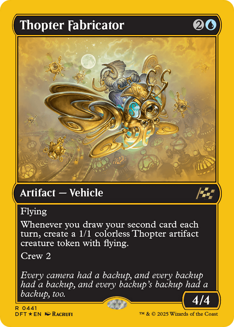Thopter Fabricator (First-Place Foil) [Aetherdrift] | Exor Games New Glasgow