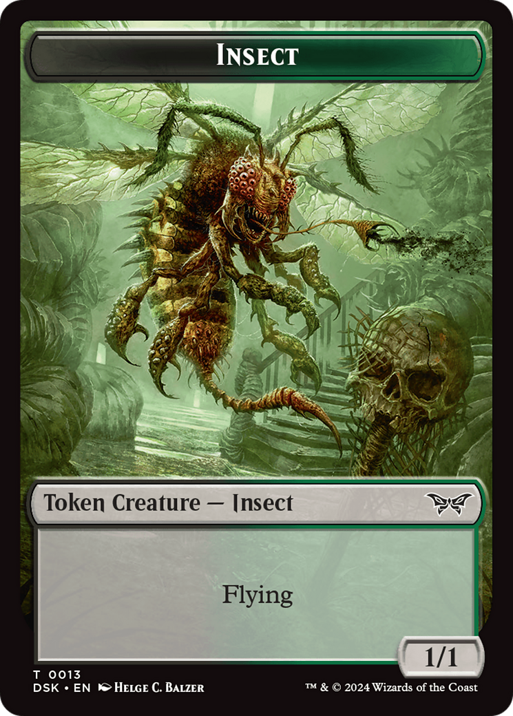 Insect (0013) Token [Duskmourn: House of Horror Tokens] | Exor Games New Glasgow