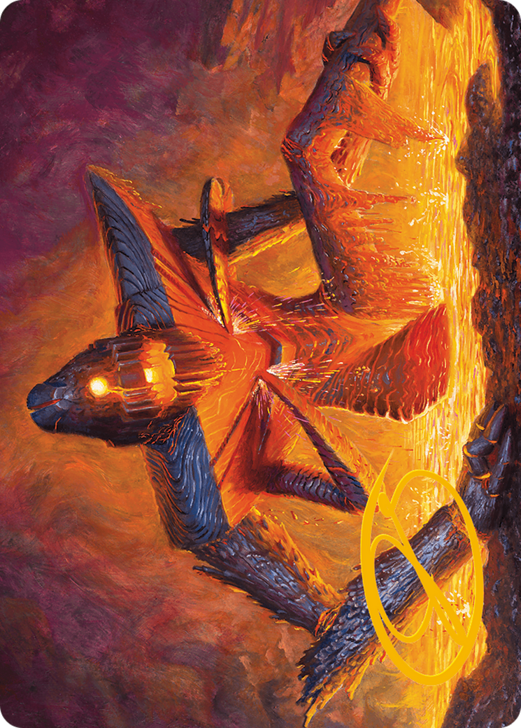 Molten Gatekeeper Art Card (Gold-Stamped Signature) [Modern Horizons 3 Art Series] | Exor Games New Glasgow