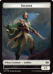 Solider (0004) // Solider (0005) Double-Sided Token [Tarkir: Dragonstorm Tokens] | Exor Games New Glasgow