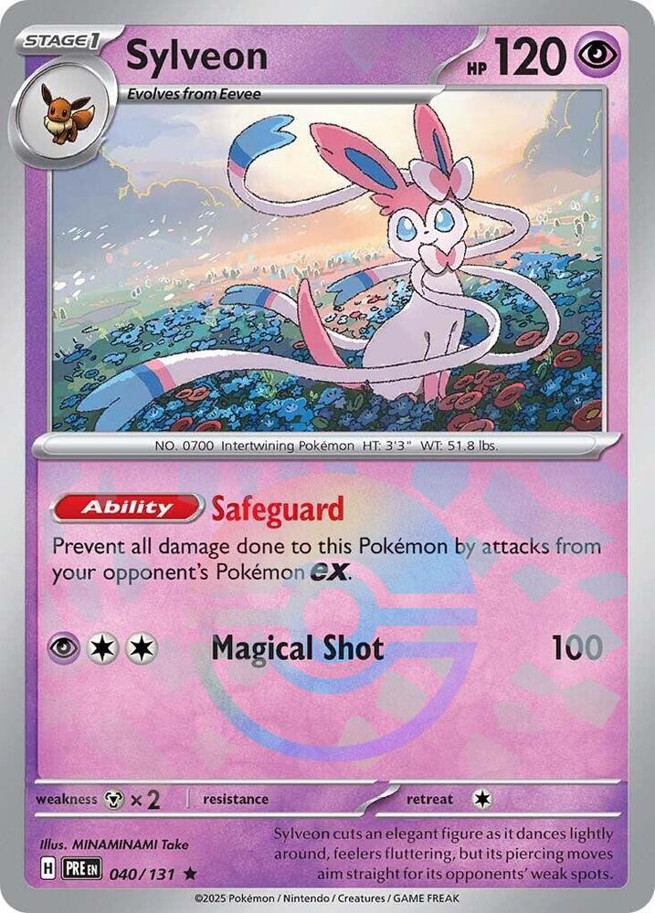 Sylveon (040/131) (Poke Ball Pattern) [Scarlet & Violet: Prismatic Evolutions] | Exor Games New Glasgow