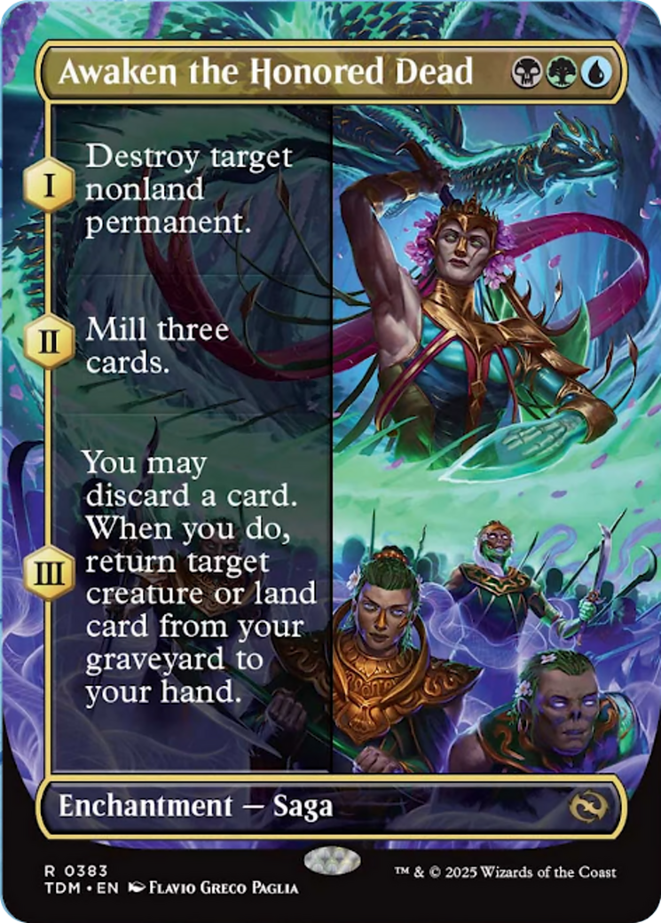 Awaken the Honored Dead (Borderless) [Tarkir: Dragonstorm] | Exor Games New Glasgow